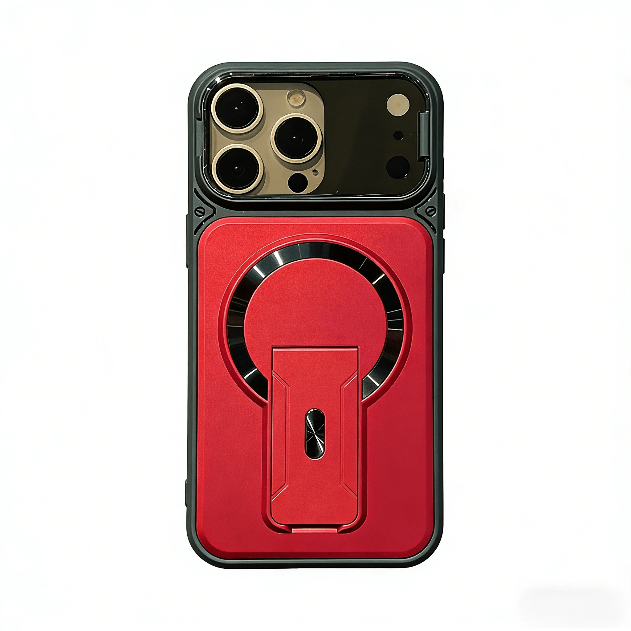 Full-Coverage Shock-Resistant Invisible Stand Case for iPhone 17 Series