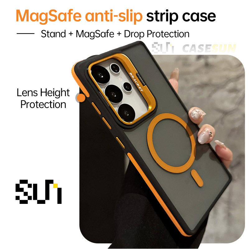 Magnetic Camera Ring Stand Case for Samsung S26/S25/S24 Series