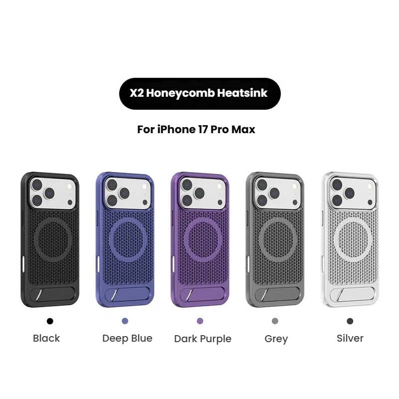 Flying Wing Stand Honeycomb Cooling Case For iPhone 17 Pro Max