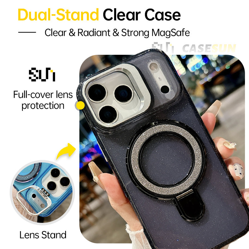 CASESUN iPhone 17 Pro Max clear case with raised camera protection