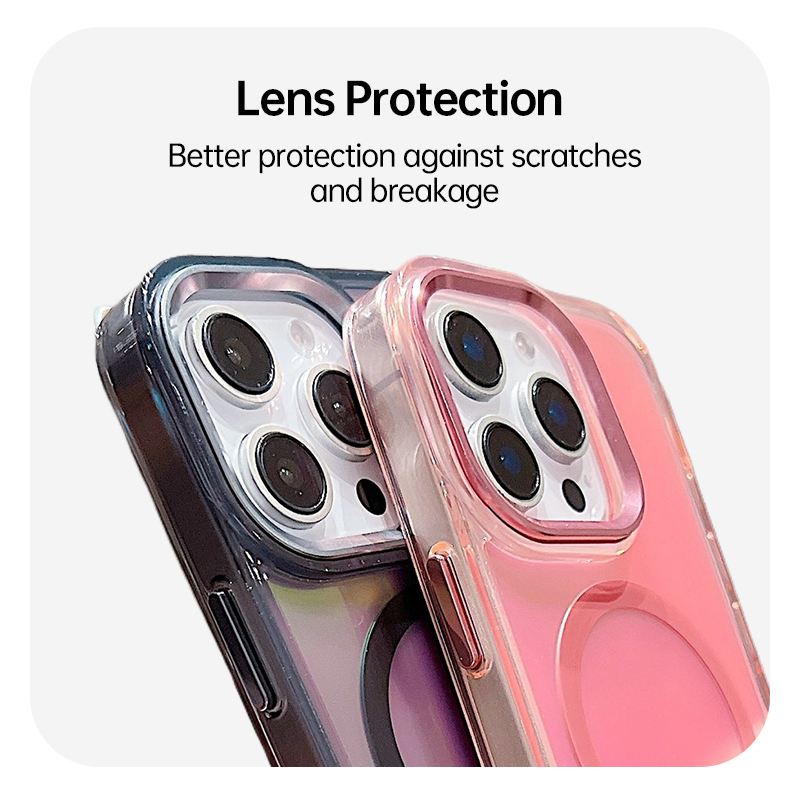 Colorful Magnetic Phone Case With Lanyard For iPhone 17 Pro Max