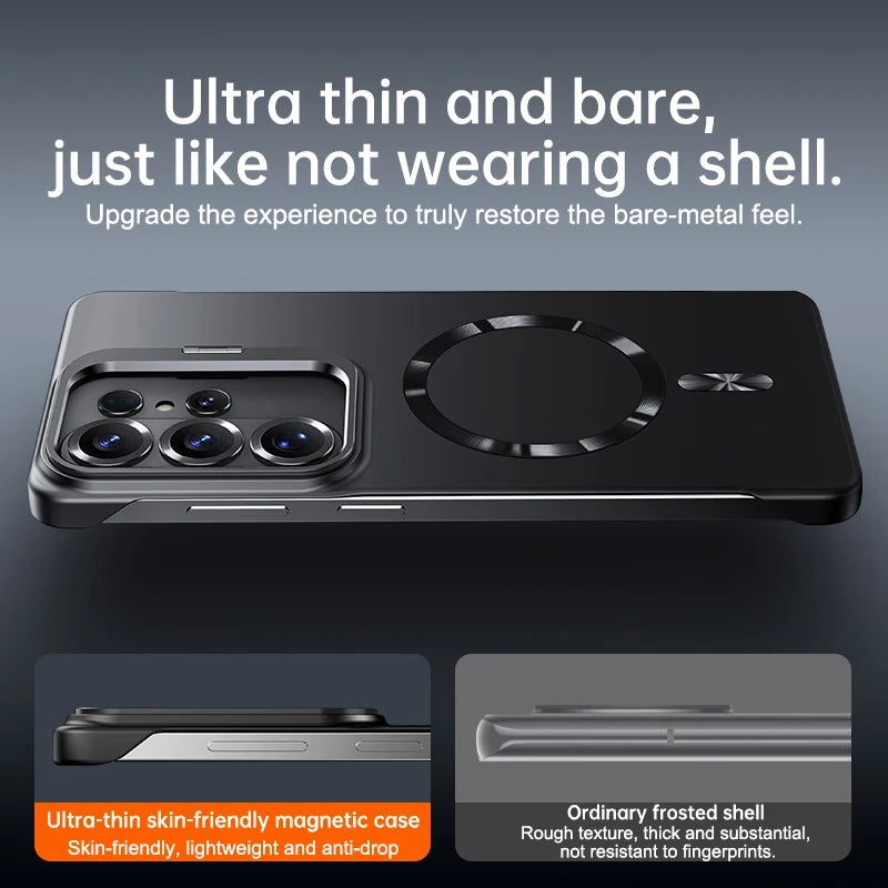 Ultra-Thin Frameless MagSafe Case for Samsung S26 Ultra