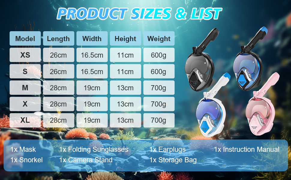 snorkel mask B
