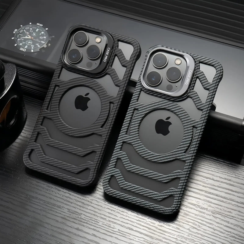 Carbon Texture Ultra-Light Frameless MagSafe Case for iPhone 17 Pro Max