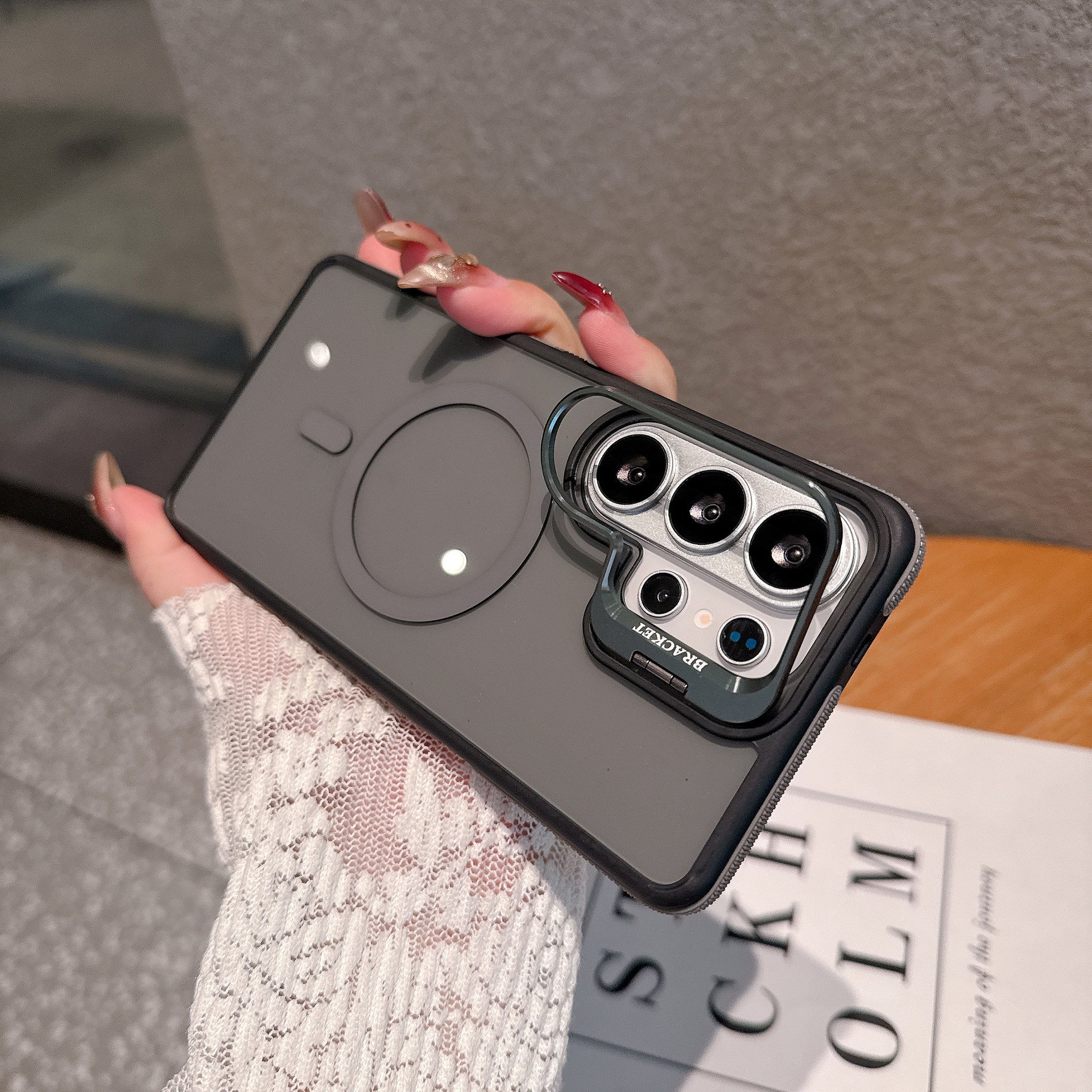 Magnetic Camera Ring Stand Case for Samsung S26/S25/S24 Series