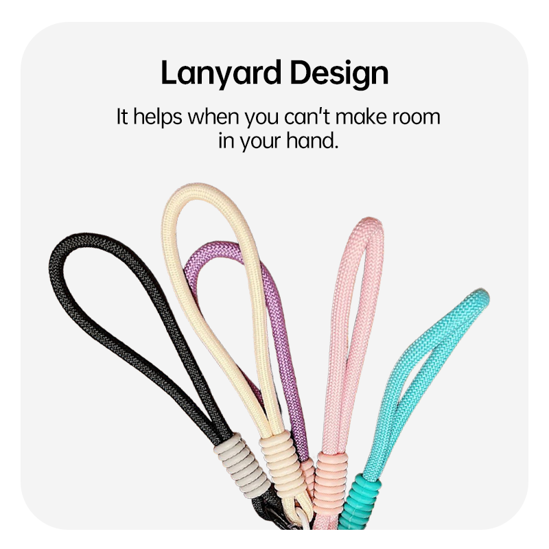 Colorful Magnetic Phone Case With Lanyard For iPhone 17 Pro Max