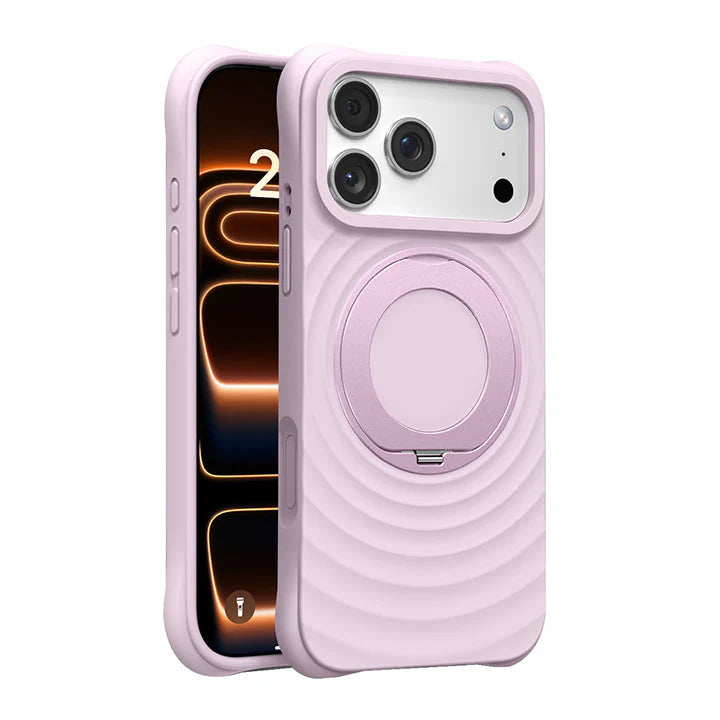 360° Rotating Liquid Silicone Stand Case with MagSafe For iPhone 17 Series