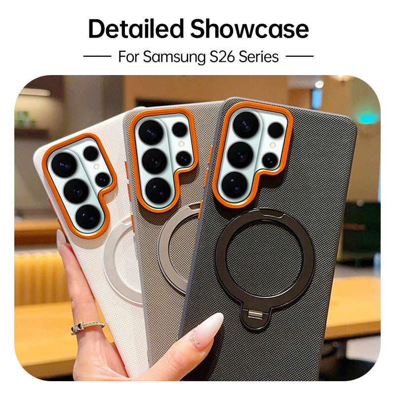CASESUN DiamondShield magnetic leather cases for Samsung Galaxy S26 series in multiple color options