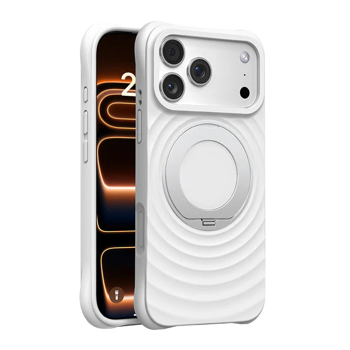 360° Rotating Liquid Silicone Stand Case with MagSafe For iPhone 17 Series