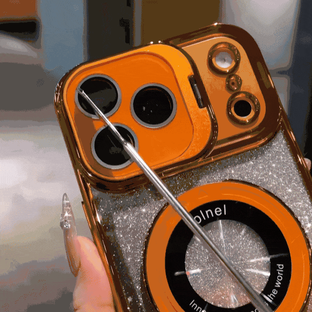 Dual-Layer Invisible Frame Glitter-Plated Case For iPhone 17 Series