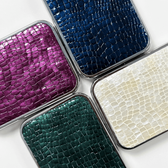 Crocodile Texture Electroplated Frame Case for iPhone 17 Series