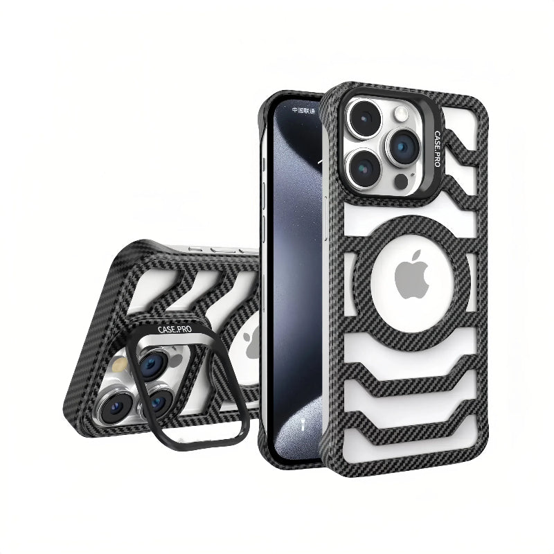 Carbon Texture Ultra-Light Frameless MagSafe Case for iPhone 17 Pro Max