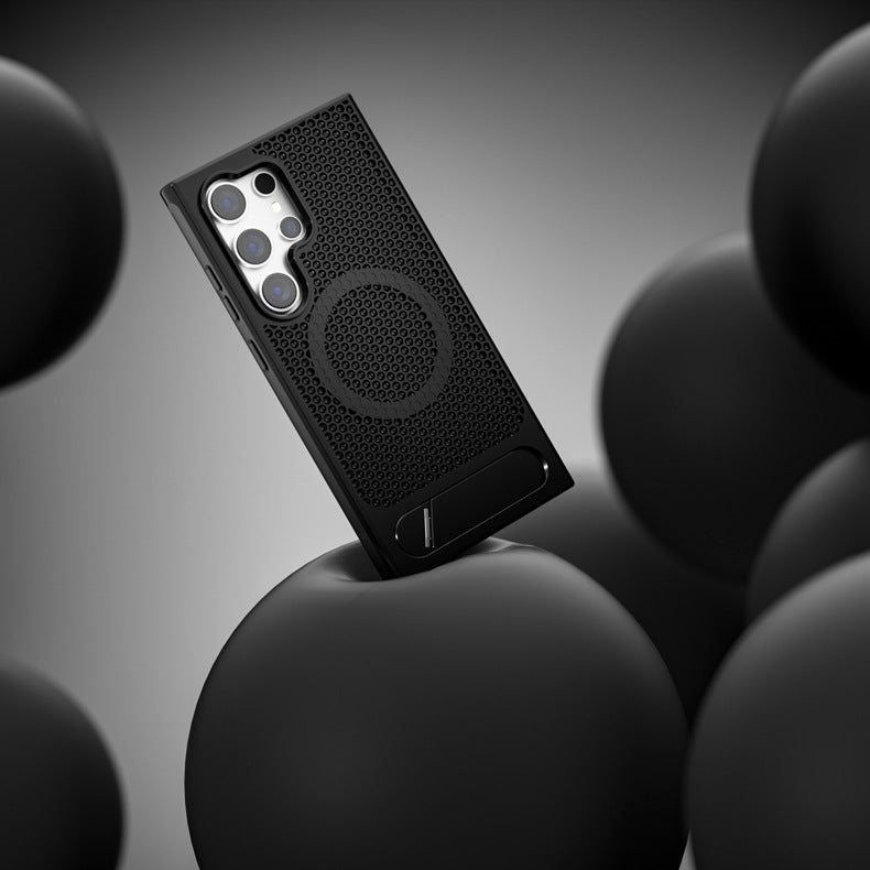 X2 Honeycomb Cooling Magnetic Kickstand Case For Samsung S25 Ultra