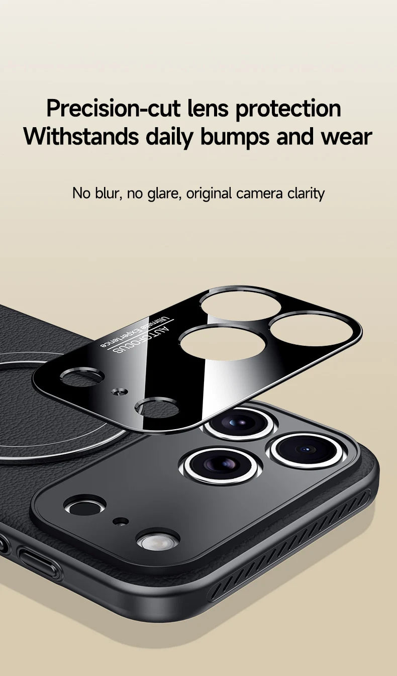 CASESUN precise camera-lens protection for iPhone 17 series, scratch-resistant glass.