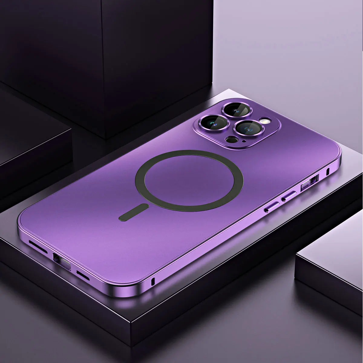 Aluminum alloy frame Magnetic Case for iPhone 16 Pro Max