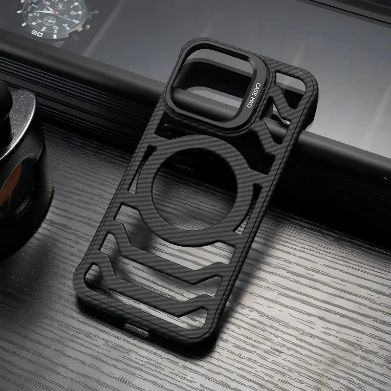 Carbon Texture Ultra-Light Frameless MagSafe Case for iPhone 17 Pro Max