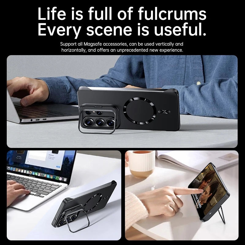 Ultra-Thin Frameless MagSafe Case for Samsung S26 Ultra