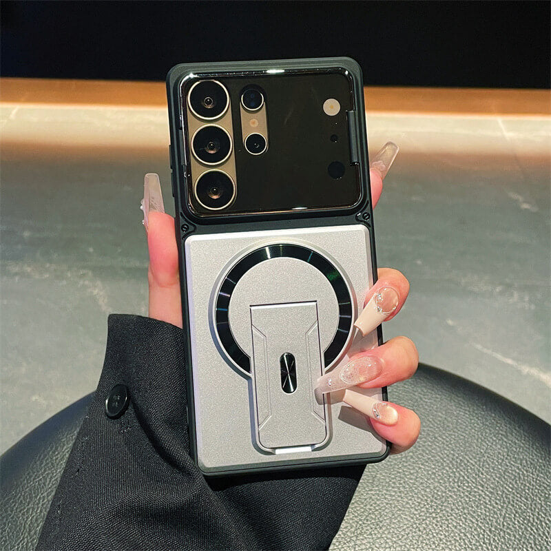 Full-Coverage Shock-Resistant Invisible Stand Case for Samsung S26 Series