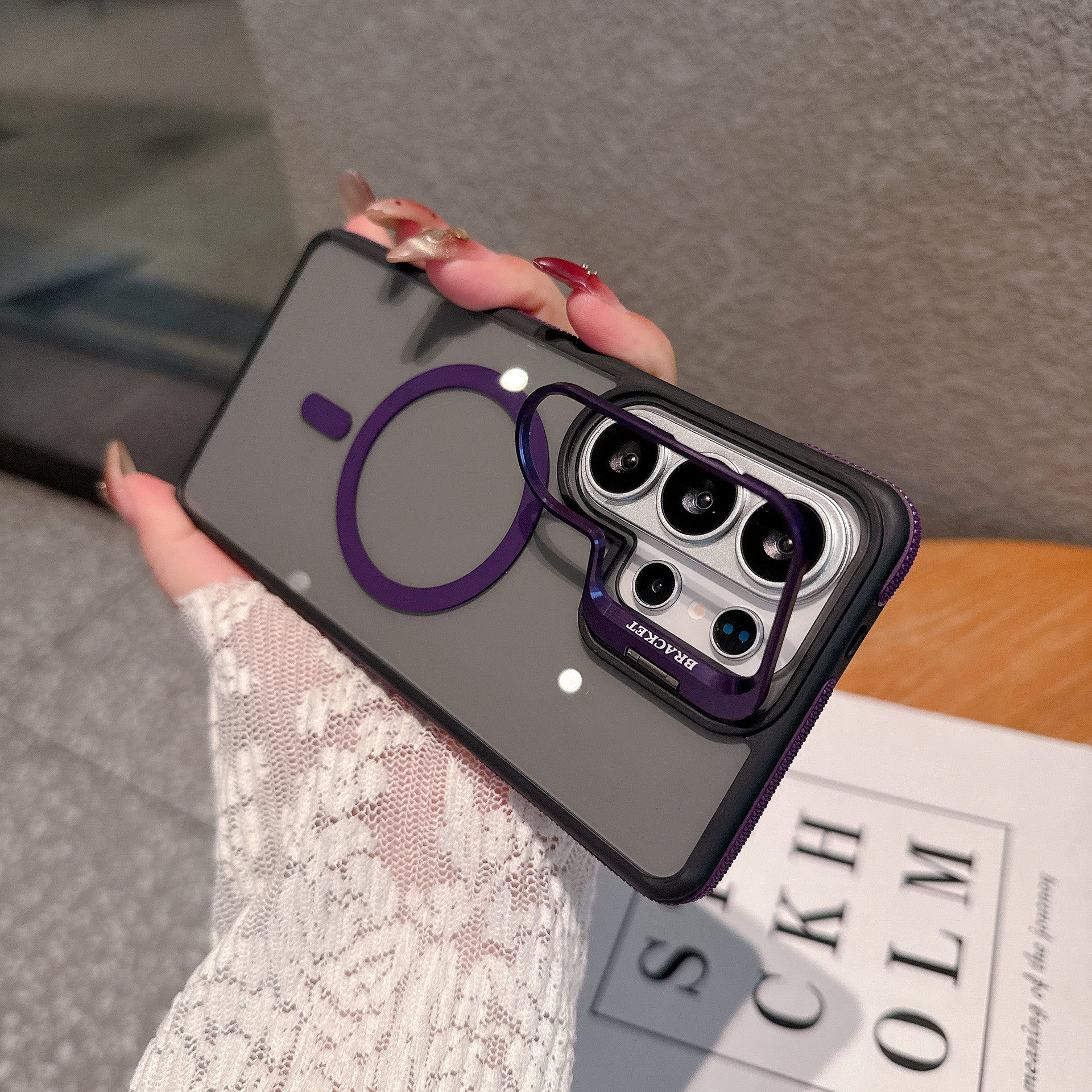 Magnetic Camera Ring Stand Case for Samsung S26/S25/S24 Series