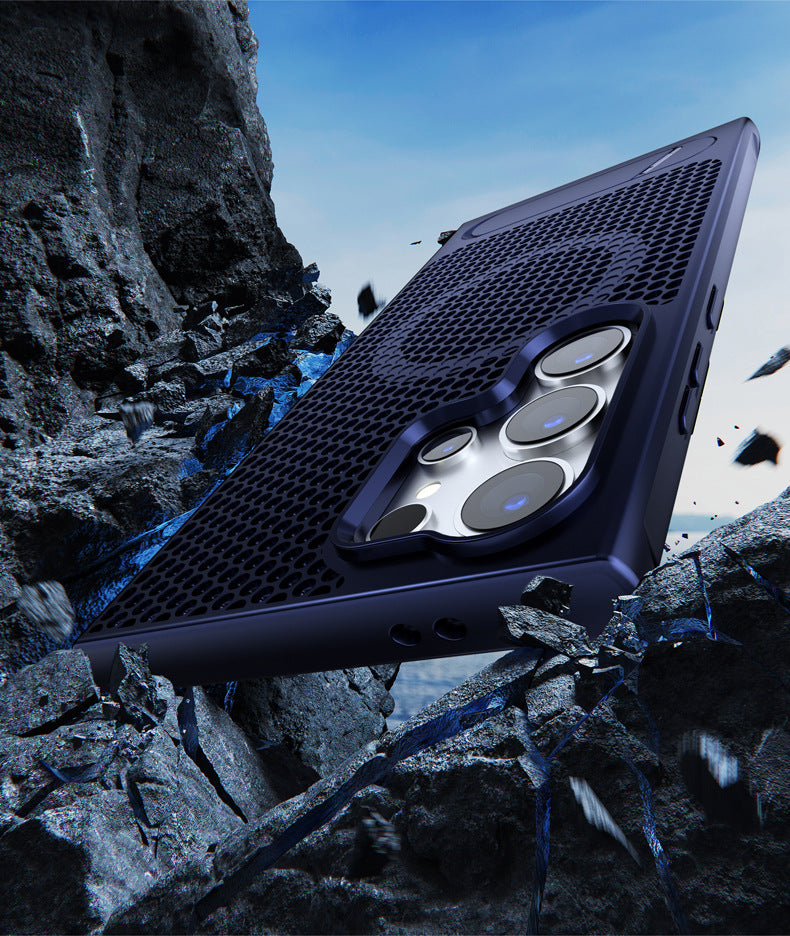 X2 Honeycomb Cooling Magnetic Kickstand Case For Samsung S25 Ultra