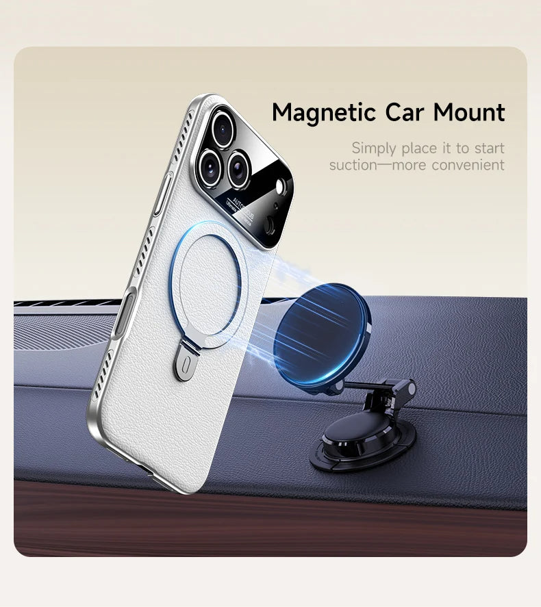 CASESUN iPhone 17 Pro Max magnetic case compatible with car mount accessories.