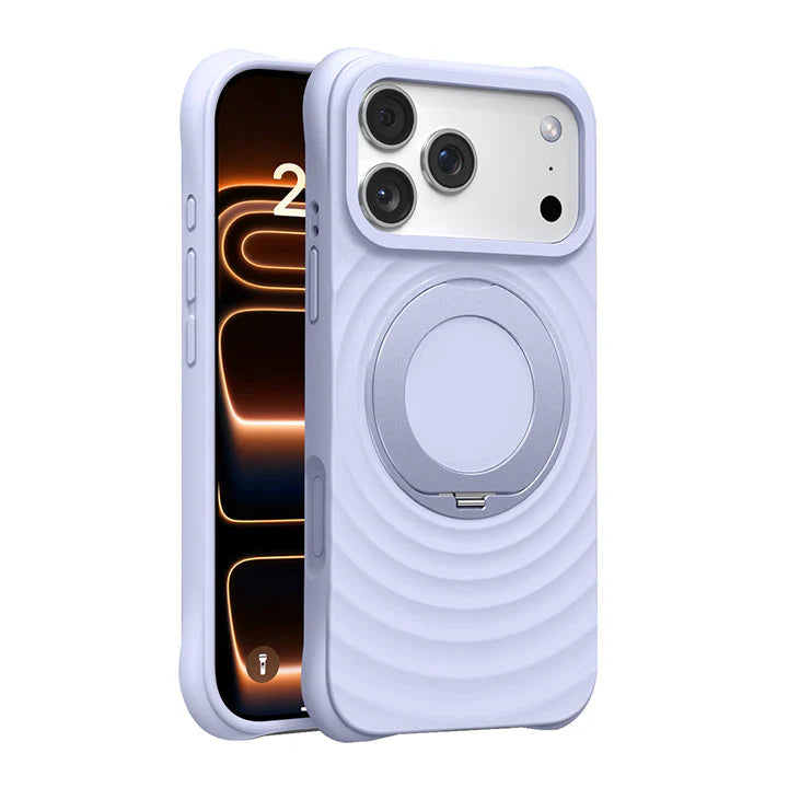 360° Rotating Liquid Silicone Stand Case with MagSafe For iPhone 17 Series