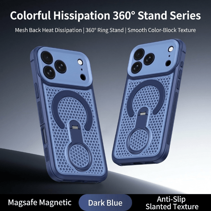 Full-Cover Honeycomb-Patterned 360° Magnetic Case for iPhone 17 Series