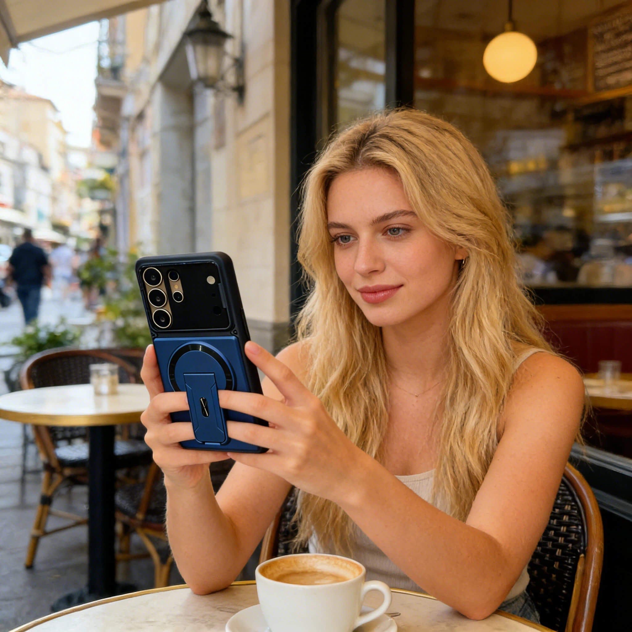 Full-Coverage Shock-Resistant Invisible Stand Case for Samsung S26 Series