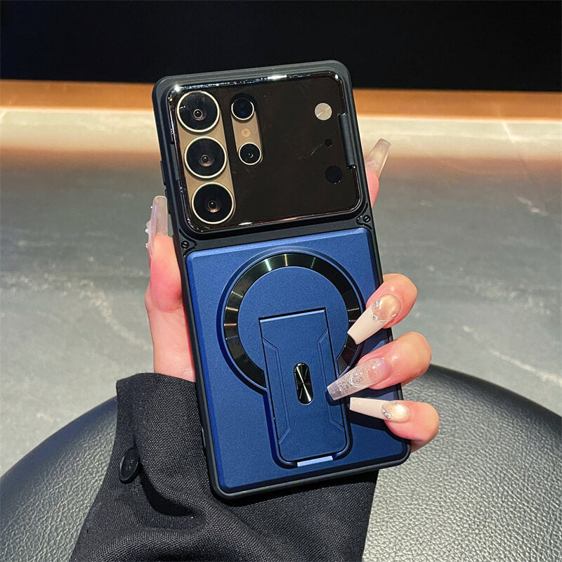 Full-Coverage Shock-Resistant Invisible Stand Case for Samsung S26 Series