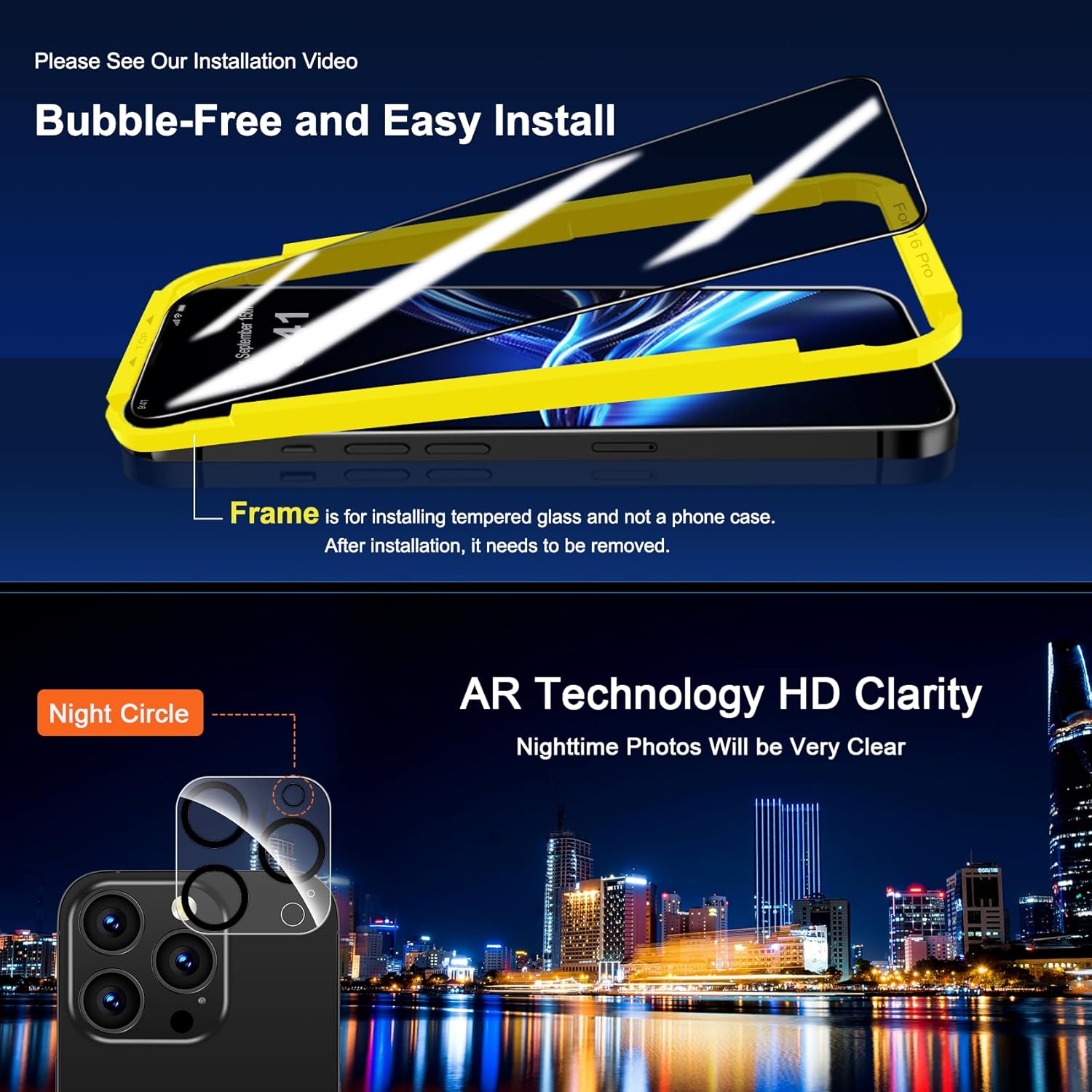 High-end privacy screen protector for iPhone series 