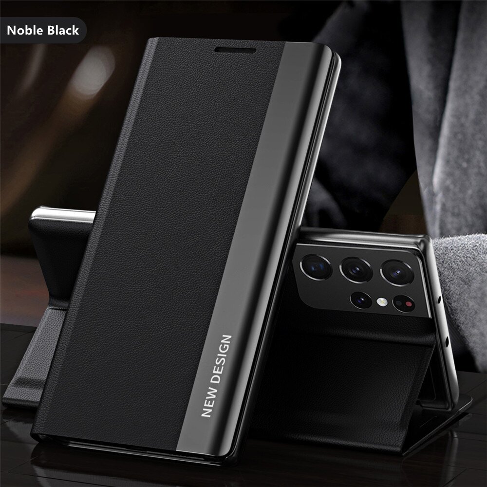 Luxury Electroplated Magnetic Flip Case for Galaxy Z Fold7 and Galaxy S Series (With Kickstand & Pen Slot)