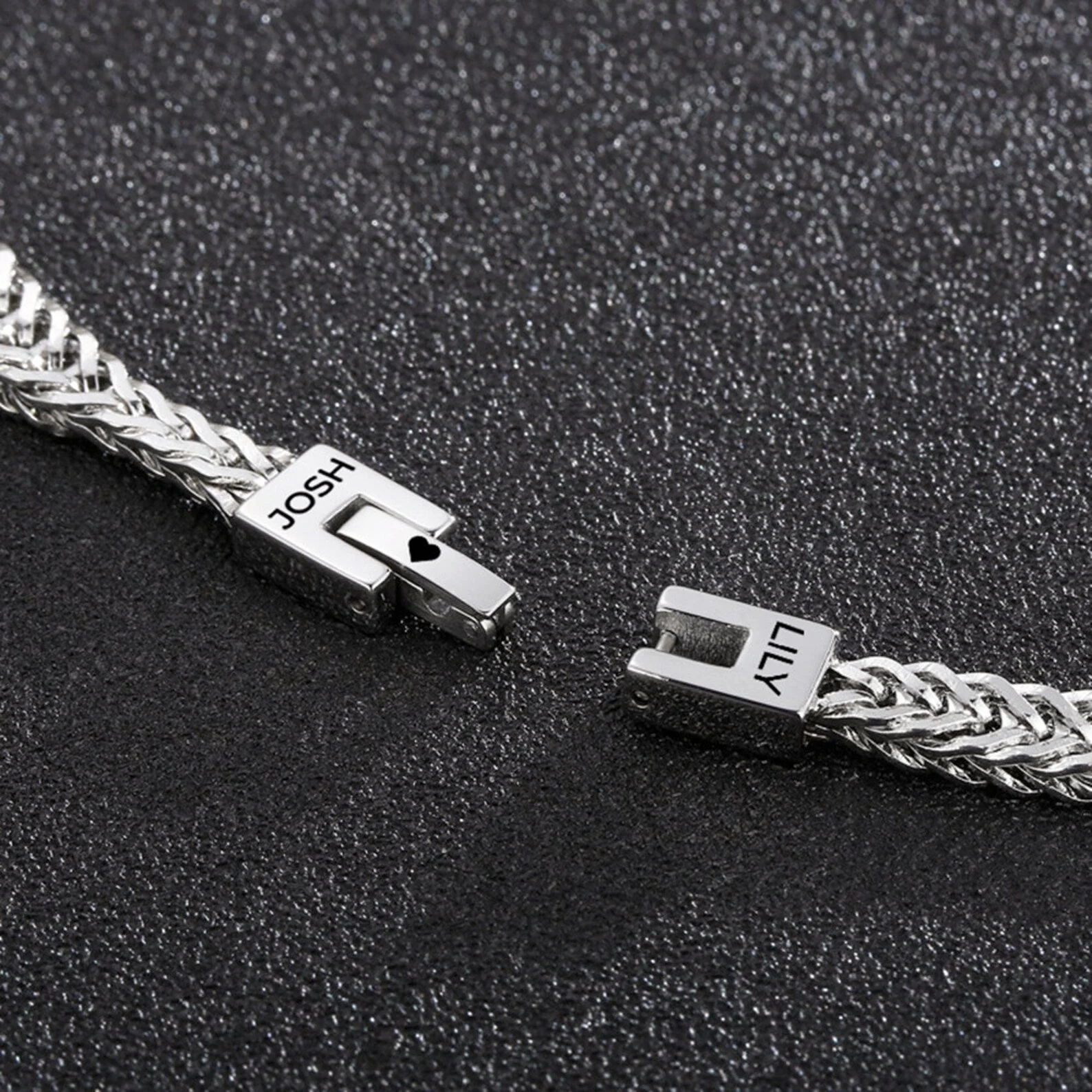 To My Man - Personalized Men's Engraved Bracelet