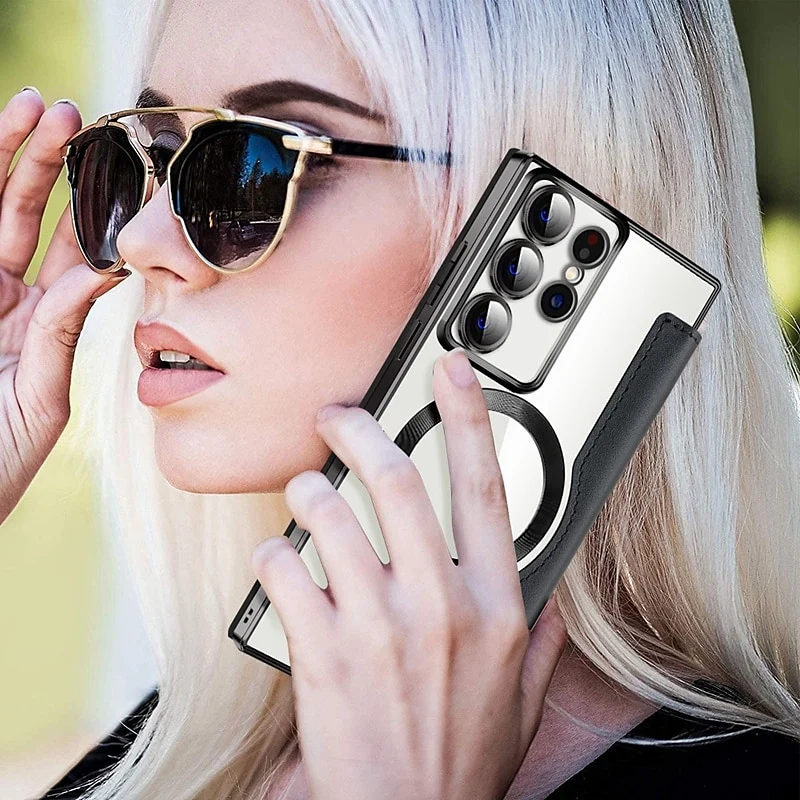 Customized Personalized Leather Flip Samsung/Apple Phone Case(2 Free Shipping)