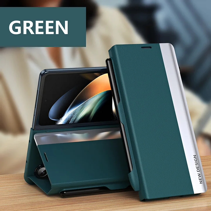 Luxury Electroplated Magnetic Flip Case for Galaxy Z Fold7 and Galaxy S Series (With Kickstand & Pen Slot)
