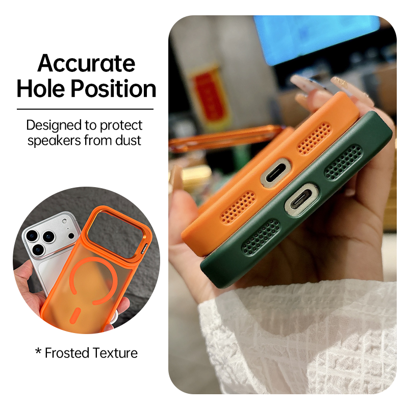 Skin-Feel Magnetic Stand Case for iPhone 17 Pro Max