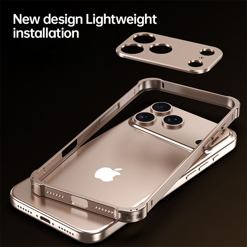 Aluminum Alloy Snap-on Case With Reinforced Corners For iPhone 17 Series