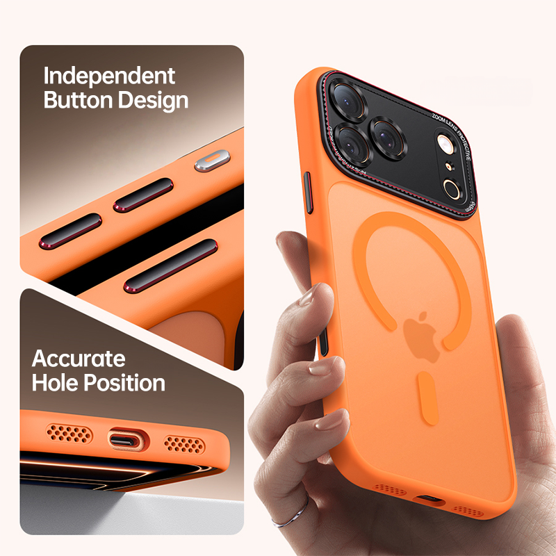 Large-Window Frosted Magnetic Case For iPhone 17 Series