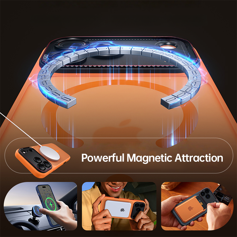 Large-Window Frosted Magnetic Case For iPhone 17 Series