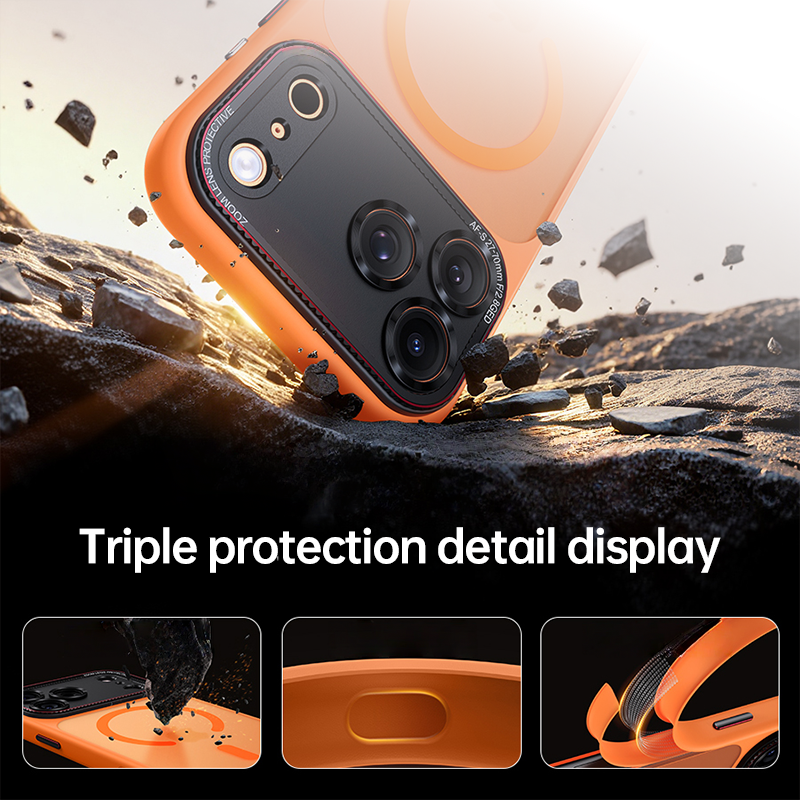Large-Window Frosted Magnetic Case For iPhone 17 Series