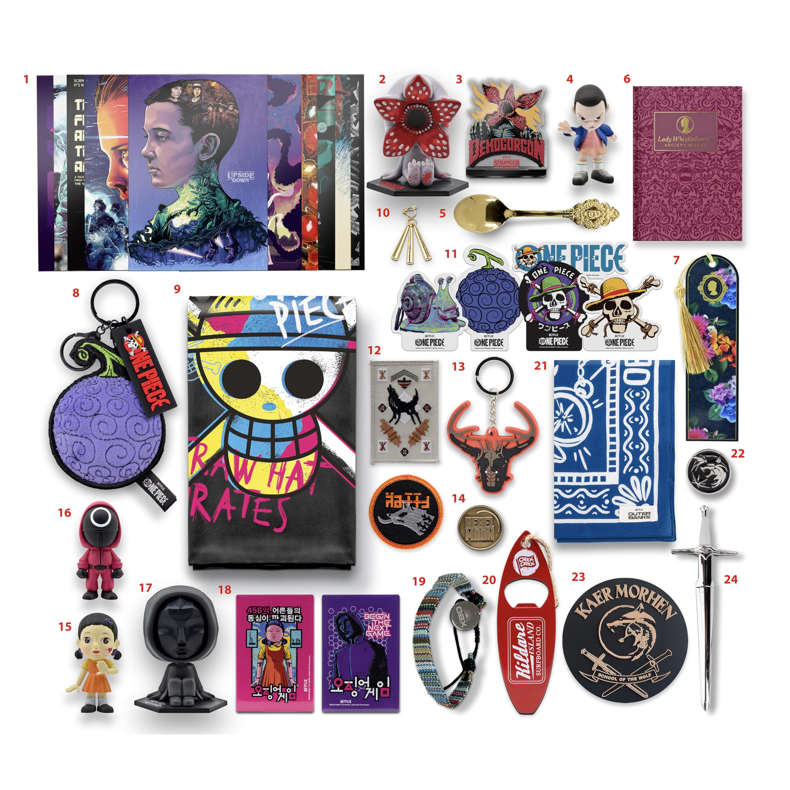 🎄 The Ultimate Netflix Advent Calendar for Superfans 24 Collectibles from Stranger Things, Squid Game & More