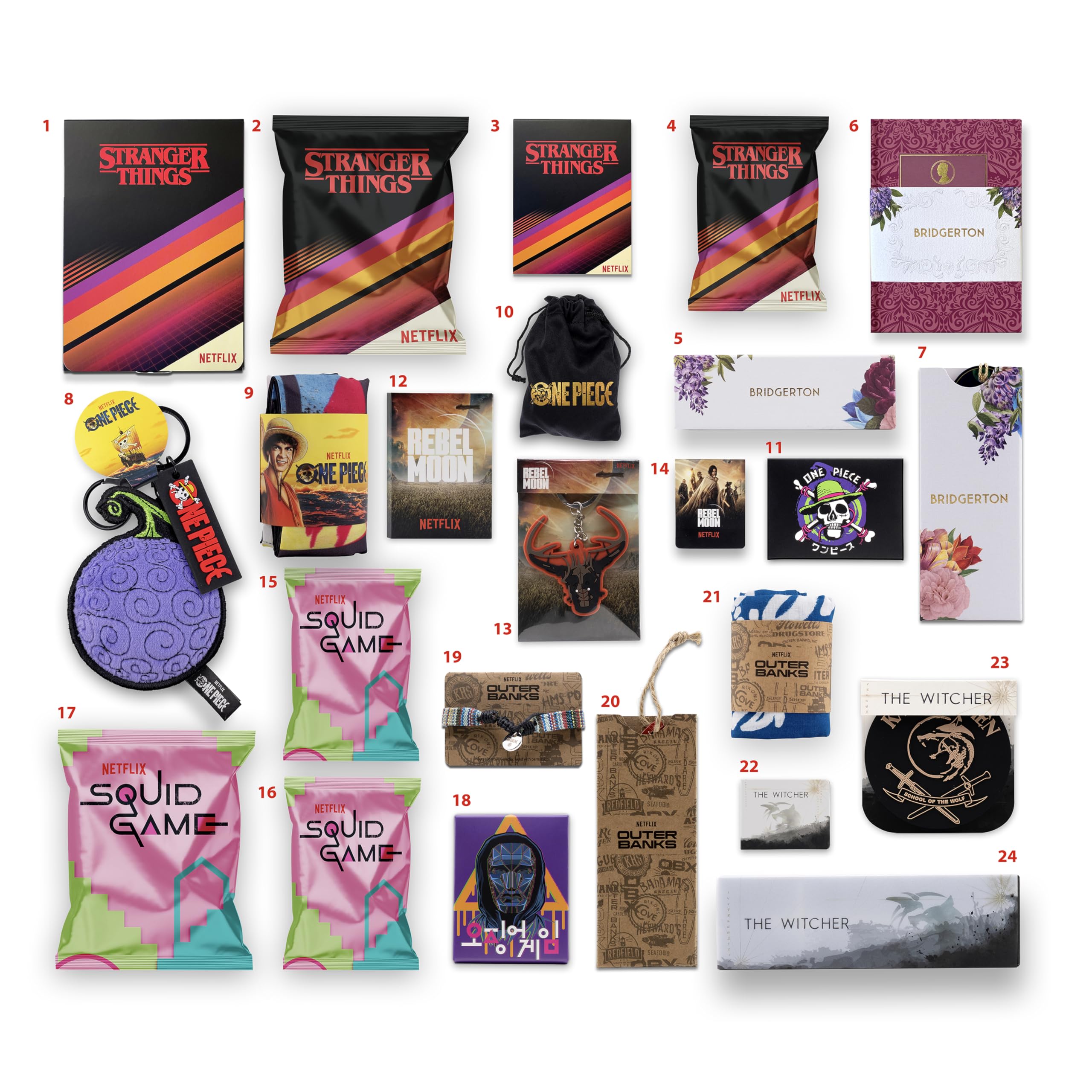 🎄 The Ultimate Netflix Advent Calendar for Superfans 24 Collectibles from Stranger Things, Squid Game & More