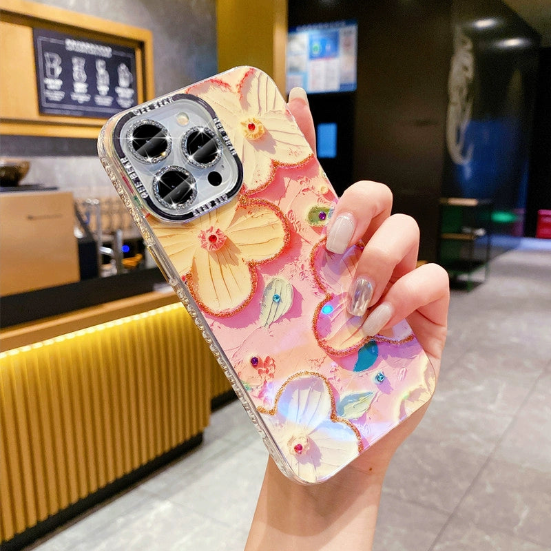 INS oil painting mobile phone case suitable for iPhone