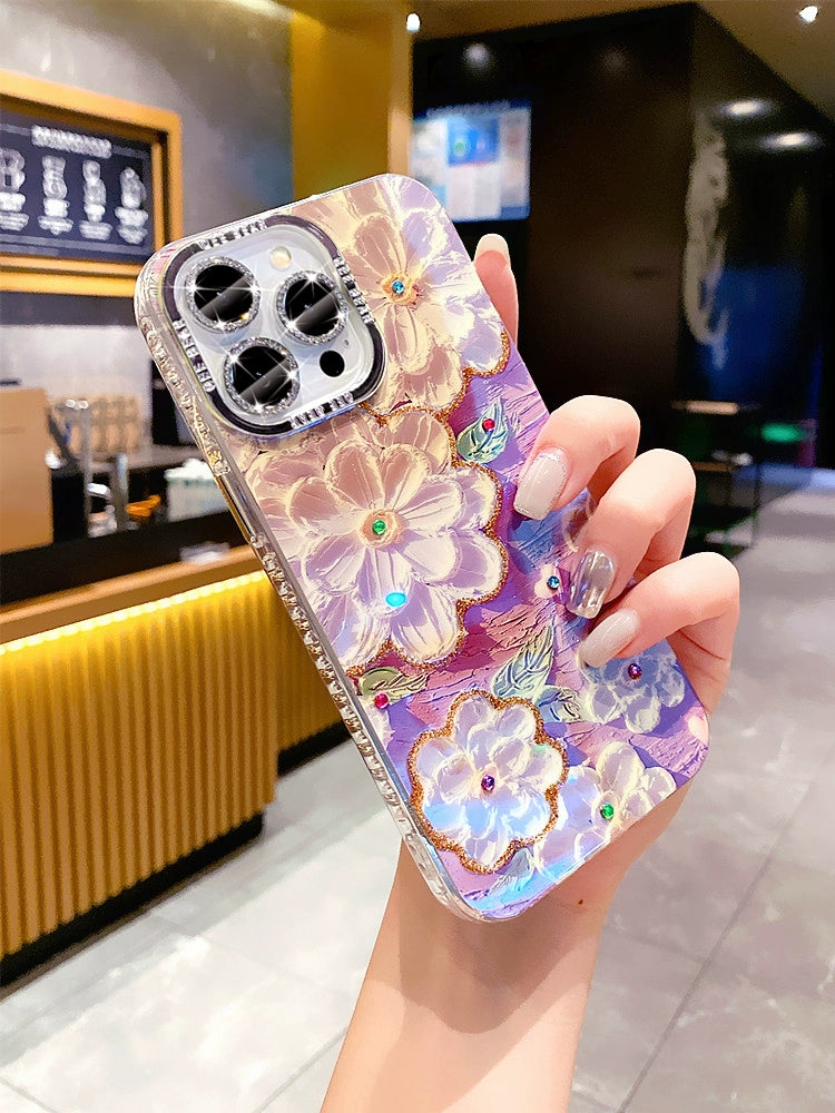 INS oil painting mobile phone case suitable for iPhone