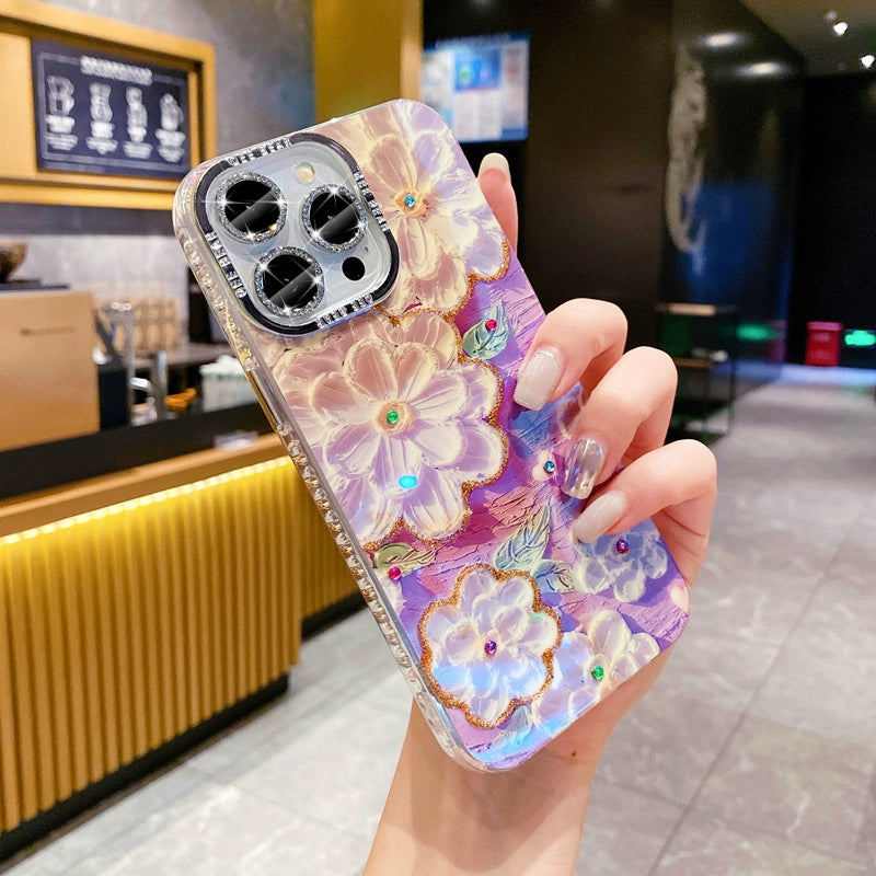 INS oil painting mobile phone case suitable for iPhone