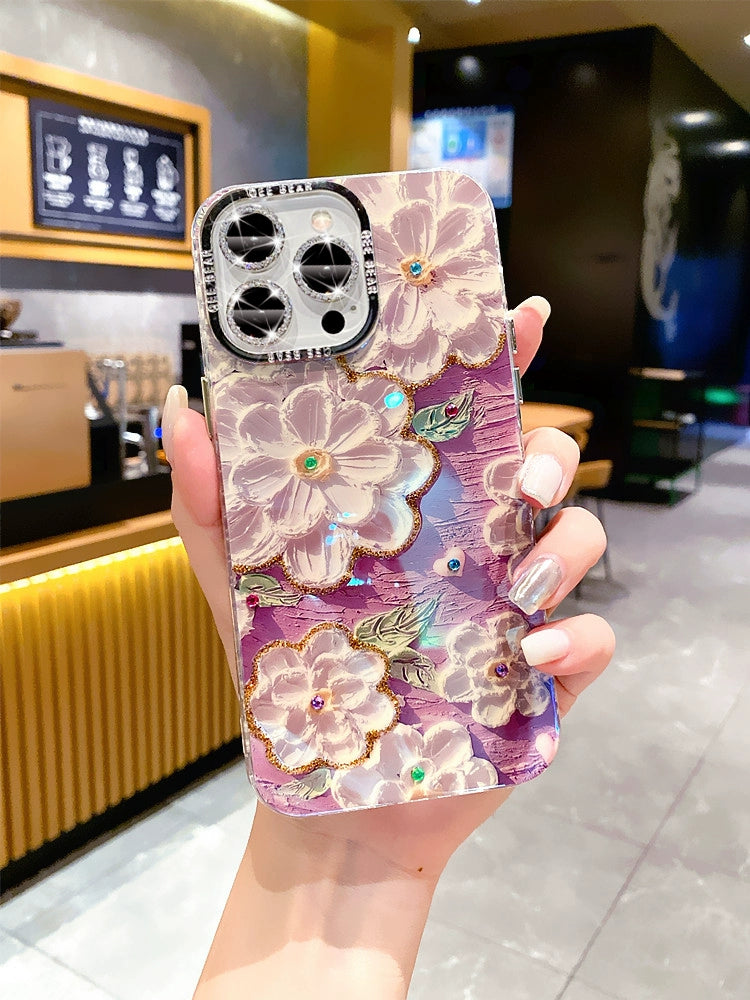 INS oil painting mobile phone case suitable for iPhone
