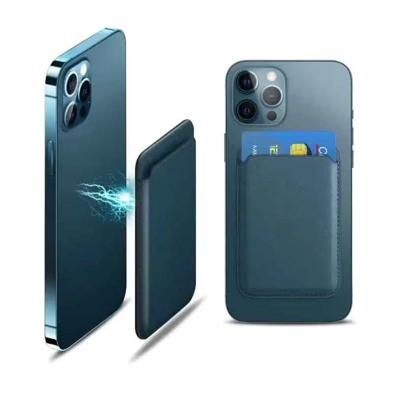 Magnetic Leathe Card Holder for iPhone 17/16/15/14 Series