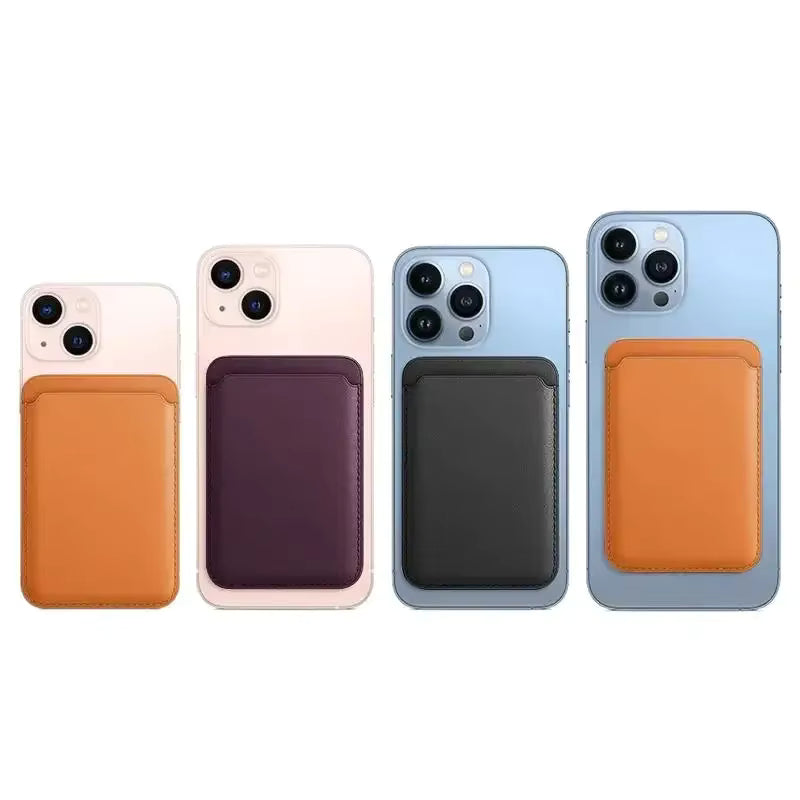 Magnetic Leathe Card Holder for iPhone 17/16/15/14 Series
