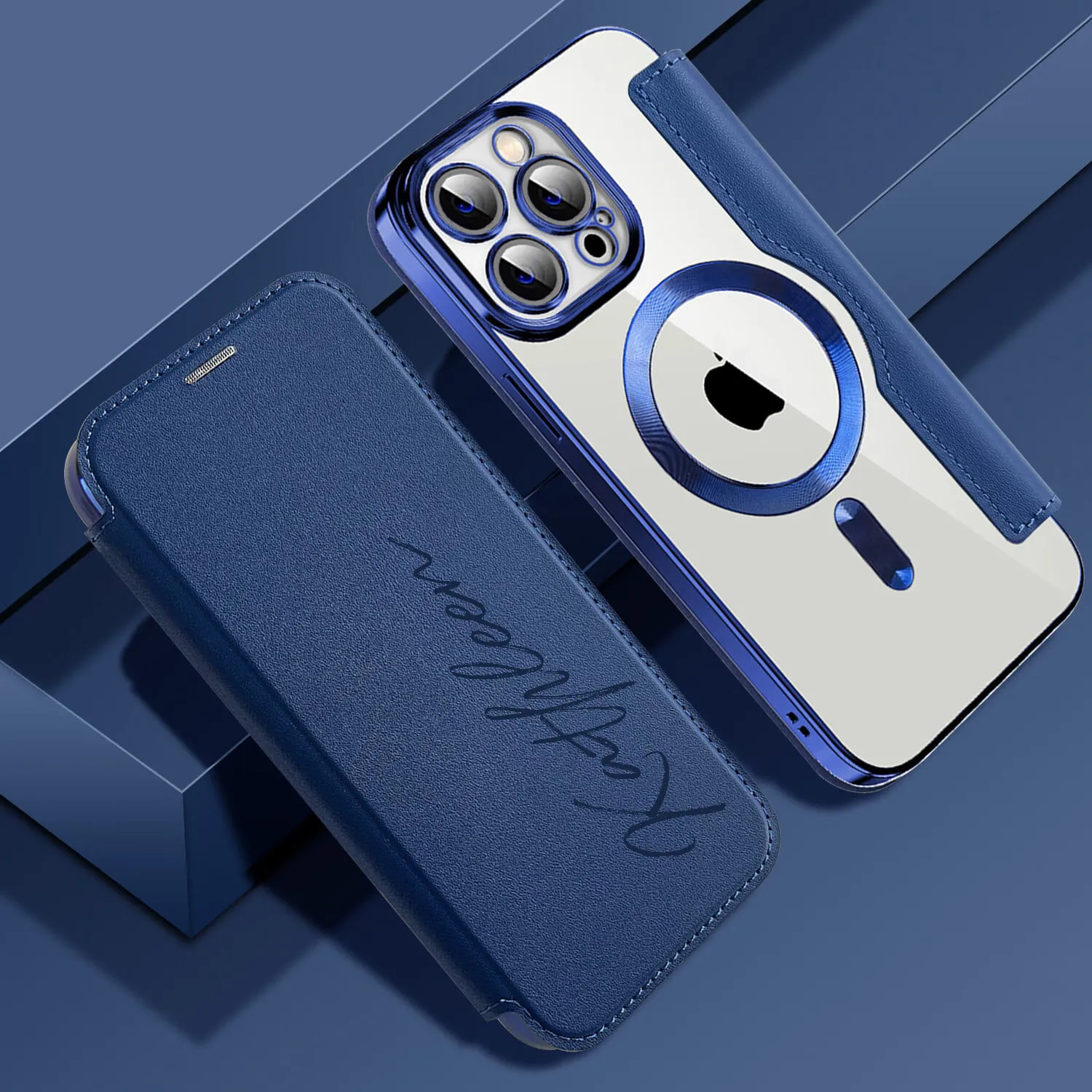 Customized Personalized Leather Flip Samsung/Apple Phone Case(2 Free Shipping)