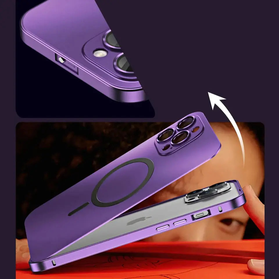 Aluminum alloy frame Magnetic Case for iPhone 16 Pro Max