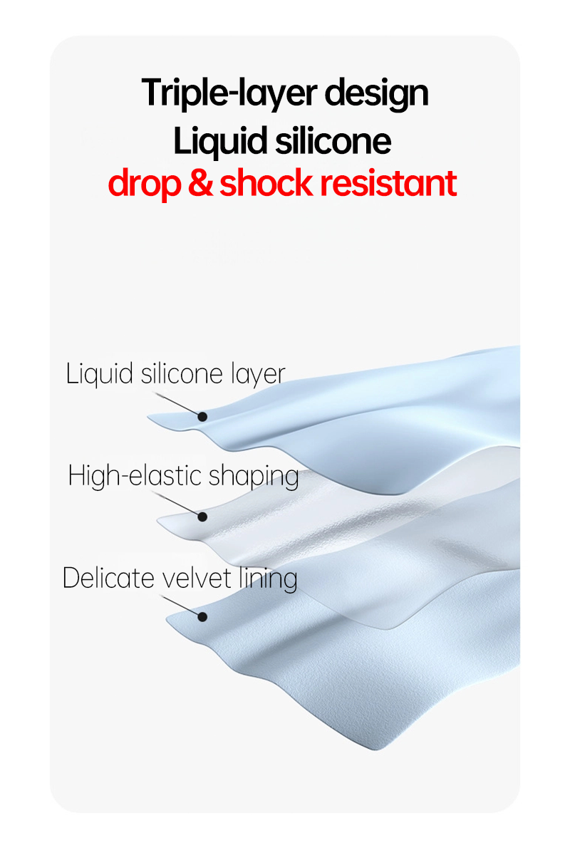 CaseSun-Triple-layer design Liquid silicone Drop & shock resistant